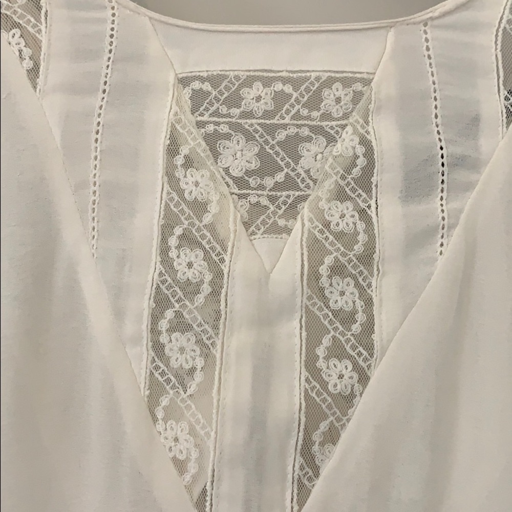 SALE!!ZARA LACE INSET BLOUSE💕 - Picture 7 of 12